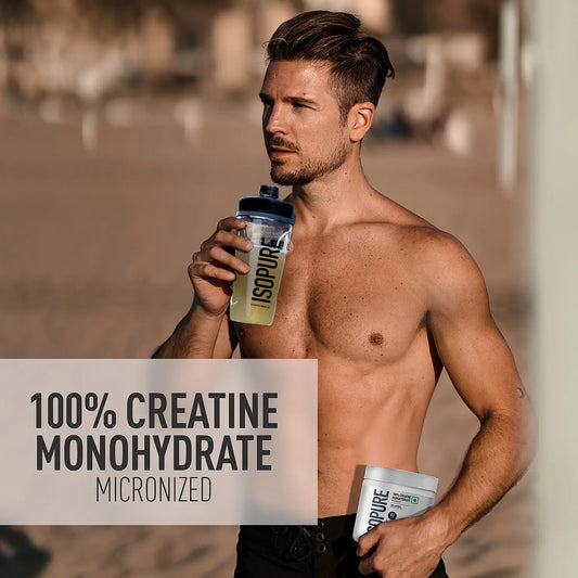 Isopure 100% Creatine Monohydrate Micronized, 250g- 83 servings, Increase Lean Muscle Mass, Enhances Muscular Endurance