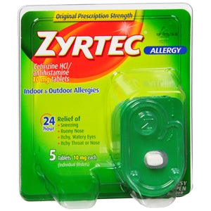 Zyrtec 24 HR Allergy Relief, 5 Tablets