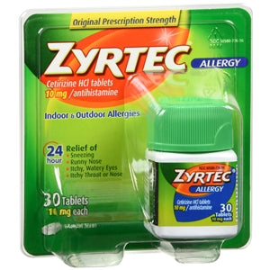 Zyrtec 24 HR Allergy Relief, 30 Count