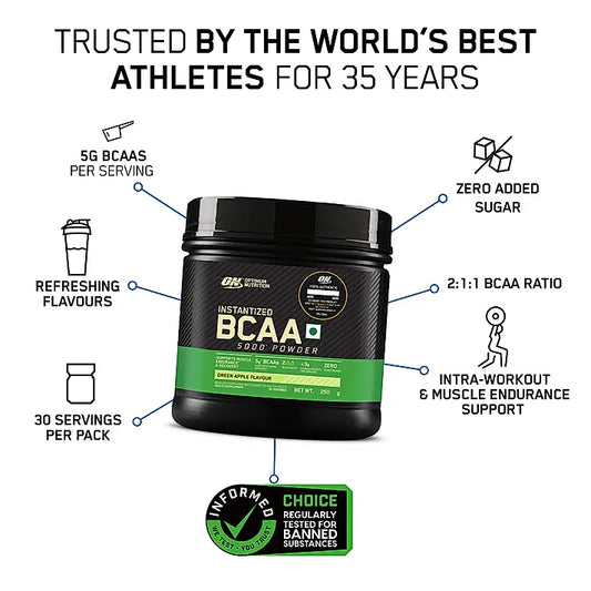 BCAA 5000 Powder | Green Apple | 250 g