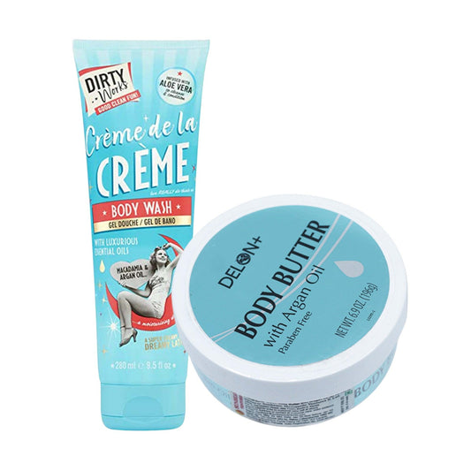 Creamy Body Wash And Argan Oil Body Butter | Combo Of 2
