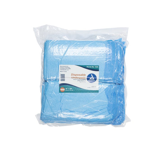 Disposable Underpads 17 x 24 Incontinence Protecion Pads, 100/ Pack