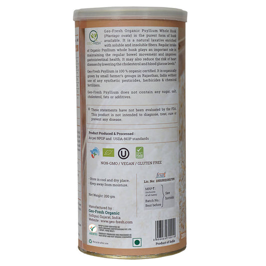 Geo-Fresh Organic Psyllium Whole Husk