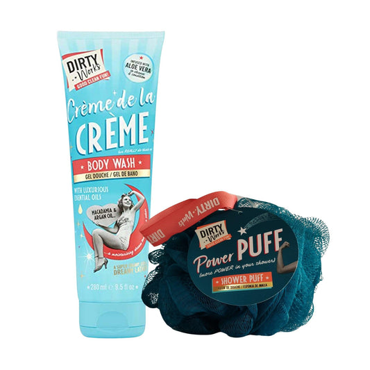 Creamy Body Wash And Shower Puff | Combo Of 2