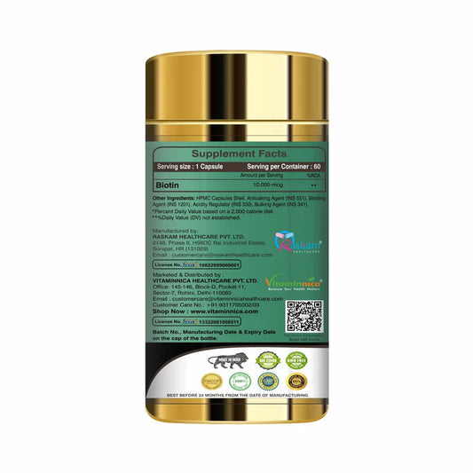 Vitaminnica Biotin - Better Hair, Skin and Nails