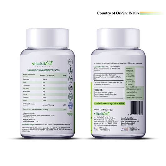 Health Veda Organics Vitamin K2 Capsules