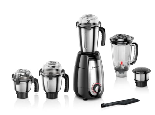 Bosch TrueMixx Pro MGM8856BIN 1000 Watt 5 Jar Mixer Grinder, (Black) (Indian Plug)