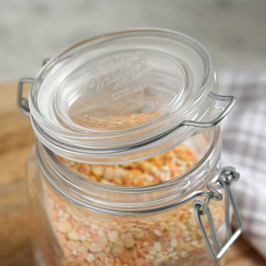 Bormioli Fido 2 Pcs Set Glass Jar Container Large
