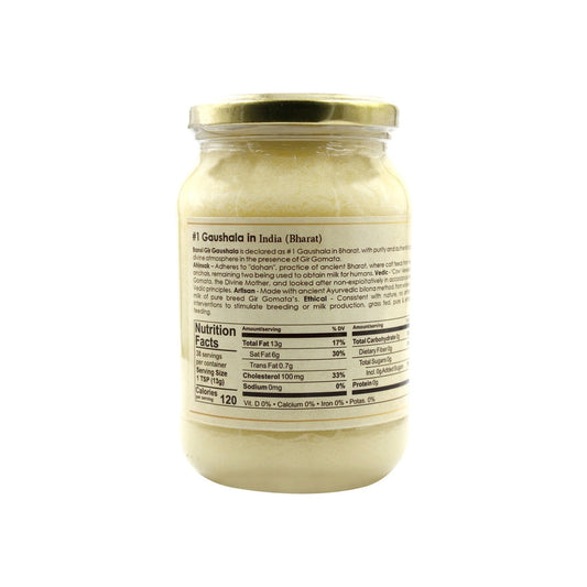 Gir Ahinsak Gau Ghee (A2) Bilona - A2 Ghee, Traditional Bilona Ghee, Desi Pure Breed Gir Gaumata (A2)