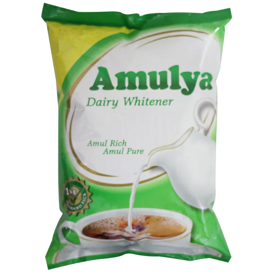 10x Amulya (by Amul) Dairy Whitener/Pal podi - 10kg (10 x 1 kg) Pouch Milk Powder