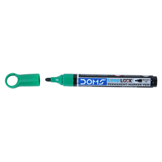 Doms Refilo Non-Toxic Hi-Tech Refillable Loop Lock Permanent Marker Pens