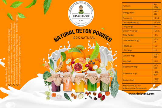 Natural Detox Powder (Liver & Gut Cleanser) by Himkhand