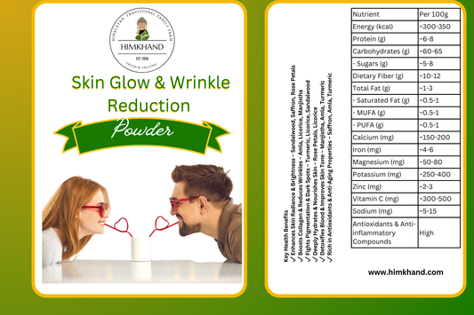 Himkhand Timeless Glow | Skin Glow & Wrinkle Reduction Powder | 100% Natural