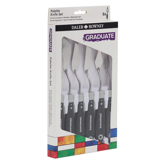 Daler-Rowney Graduate Palette Knife Zip Case Set (6Pcs)