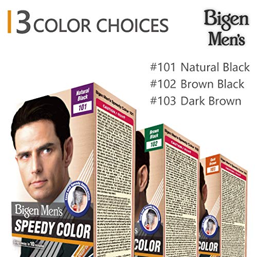 Bigen Men's Speedy Color, Hair Color, 80g - Dark Brown 103 (Pack of 1)