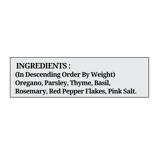 365 SPICERY JAIN Mixed Herbs | Premium Blend of Rosemary, Thyme, Oregano, and Basil - 100 gm