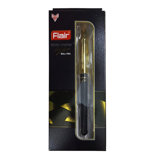 FLAIR Writometer Executive Ball Pen Box Pack Blue Ink, Pack Of 2
