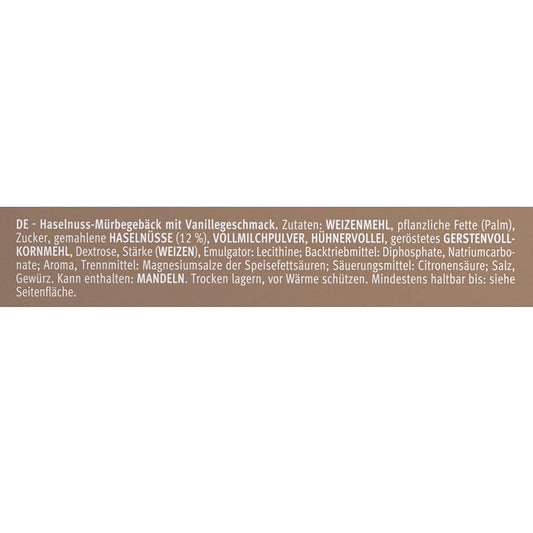 Bahlsen Kipferl Shortbread With Finely Ground Hazelnuts And A Hint Of Vanilla Flavor Without Addition Of Colorings And Preservatives 125 Grams (Imported)