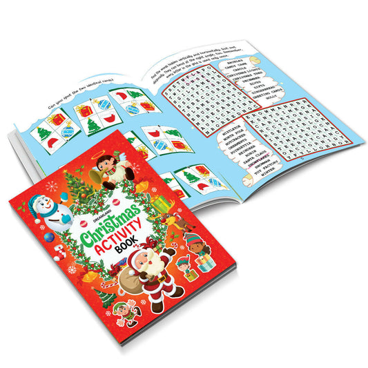 Dreamland Publications Christmas Activity Book for Kids – Fun Puzzles, Coloring, Mazes & More | Ages 4–8