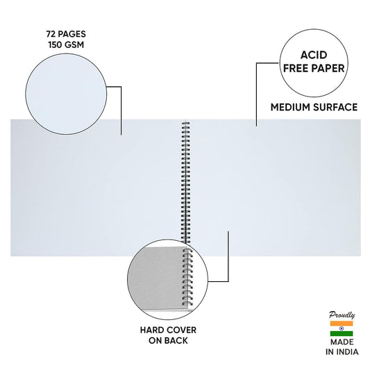 DOMS Sketch Pad Wiro - 150 GSM Paper 36 Sheets