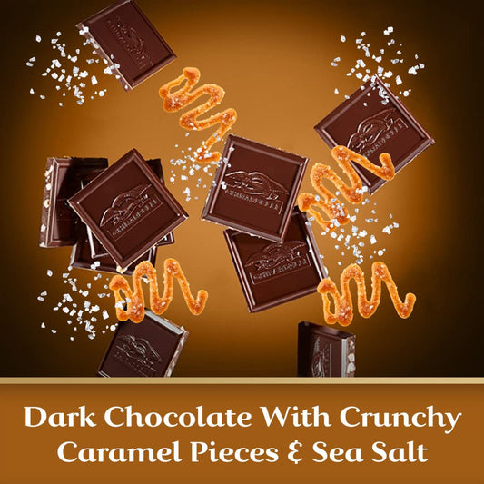 Ghirardelli Dark Chocolate Sea Salt Caramel Bar, 100g