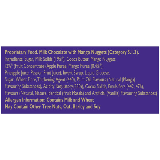 Cadbury Dairy Milk Tangy Mango Madbury Chocolate Bar, 36 g