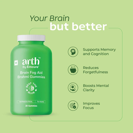 Arth Brain Fog Aid Brahmi Gummies