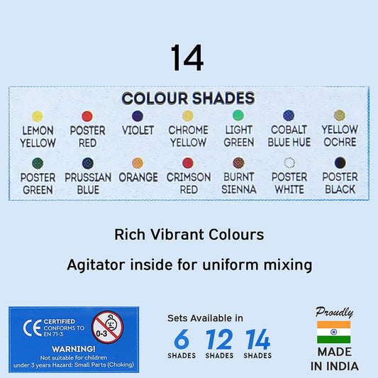 Doms Poster Colours - 12 Shades