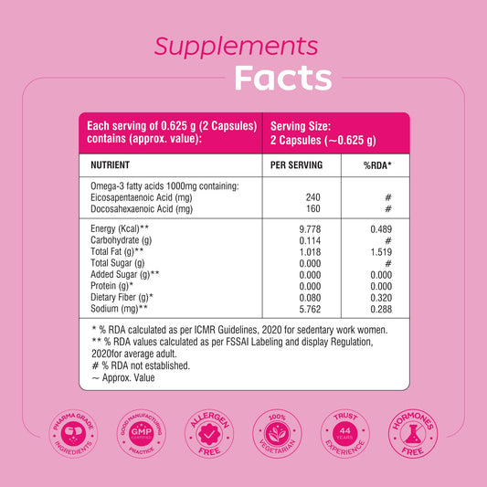 Arth Veg Omega-3 Heart Health Capsules