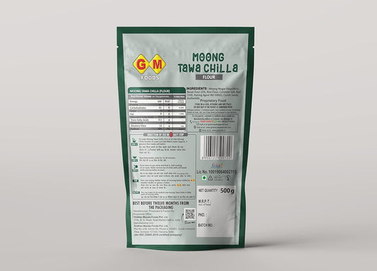 GM FOODS Moong Tawa Chilla 400g (Pack of 3pcs)