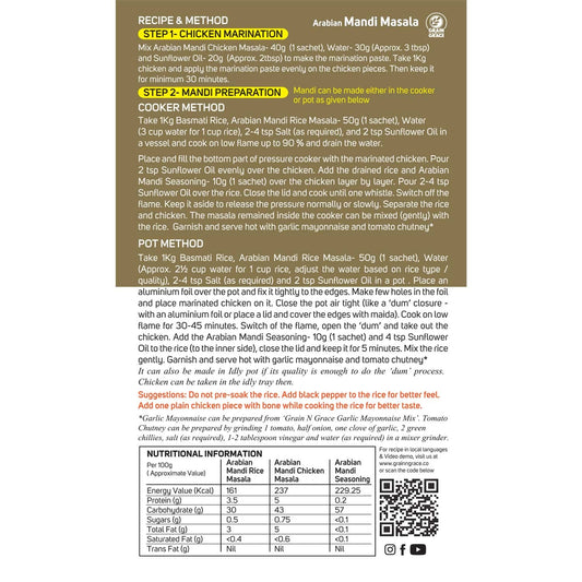 Grain n Grace Arabian Mandi Masala (100g)