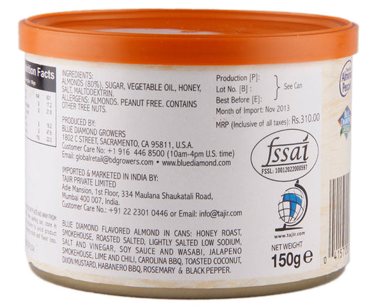 Blue Diamond Almonds, Honey Roasted, 150g