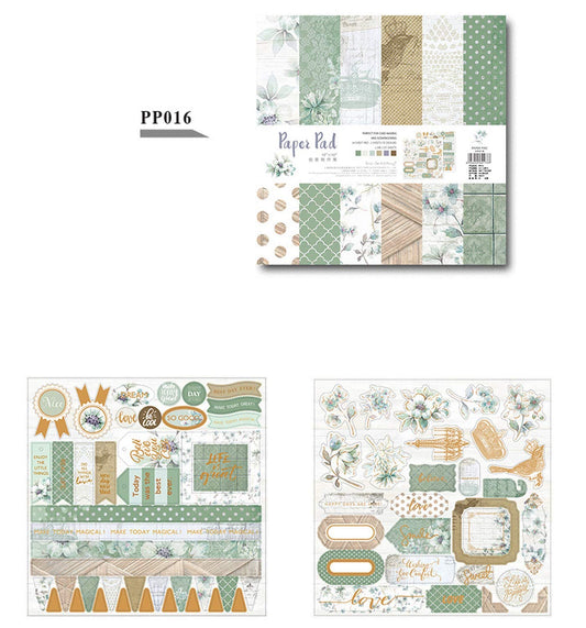 Eno Greeting Pattern Paper Book 10"X10" Design 16