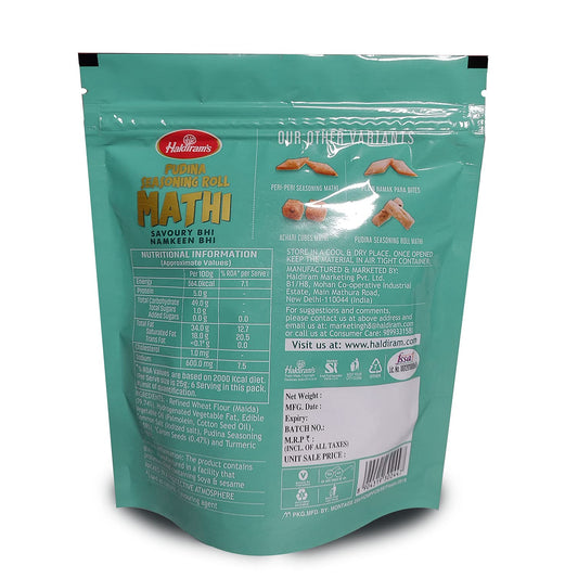 20x Haldiram Pudina Mathi - 170G each - Pack of 20