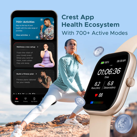 boAt Wave Sigma Smartwatch with 2.01" HD Display,Bluetooth Calling, Coins, DIY Watch Face Studio, 700+ Active Modes, HR&SpO2 Monitoring, Energy and Sleep Scores,IP67(Cherry Blossom)