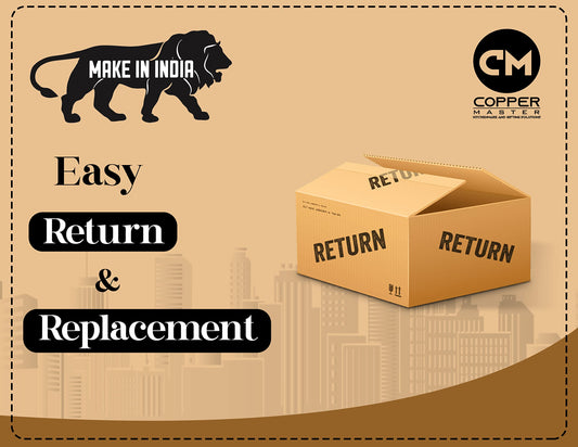 Copper-Master 5 Litre Pure Copper Hammered Water Dispenser (Matka) Container Pot with 2 Pure Copper Glasses Pure Copper and Ayurvedic Health Benefits (5000 ml + 600 ml)