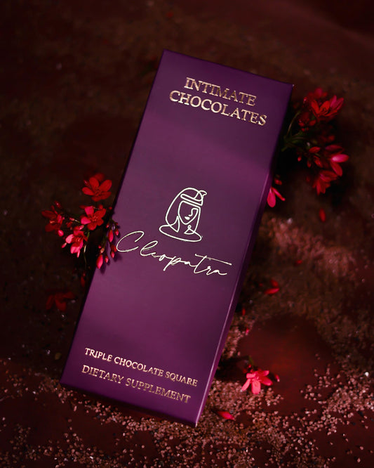 Cleopatra Chocolate Bars For Couples Uplifting Mood, Vitality, More Desire & Enjoyment Best Gift Set Ideal For Men & Women, Vegetarian And Gluten-Free (Pack of 1), 60 gram
