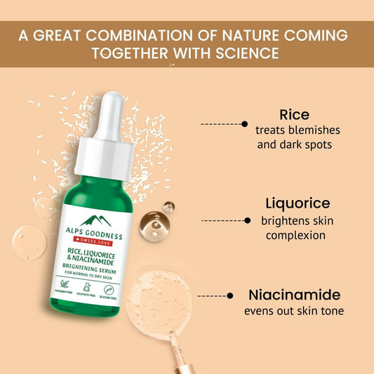 Alps Goodness Rice Liquorice & Niacinamide Brightening Serum