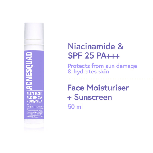 Acne Squad Face Moisturiser With Niacinamide & SPF 25 PA+++