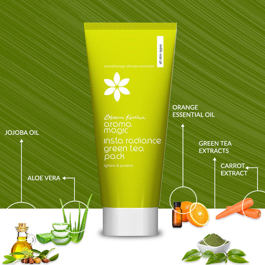 Aroma Magic Insta Radiance Green Tea Pack (100 gm)