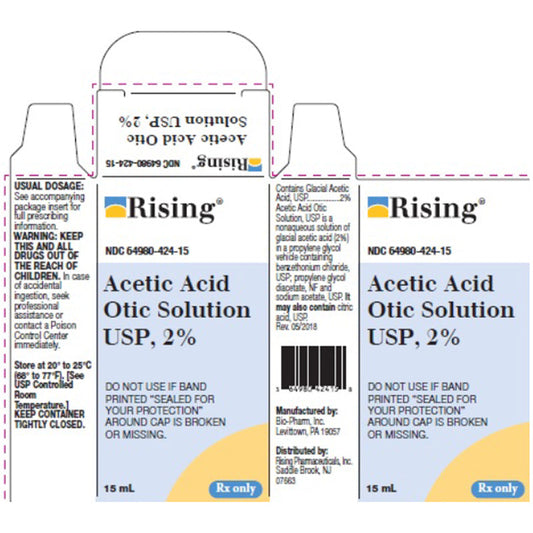 Acetic Acid 2% Otic Solution for Ear Infections (Rx)