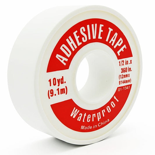 Adhesive Medical Tape 1/2" x 10 Yards, Waterproof by Leader