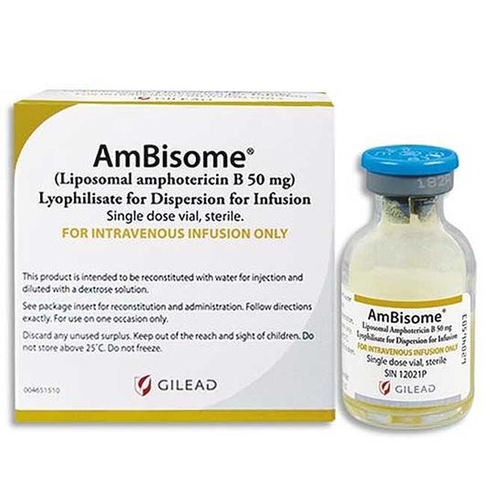 Ambisome Amphotericin B Liposome 50 mg Per Vial SIngle-Dose Vial 20 mL *Refrigerated (RX)
