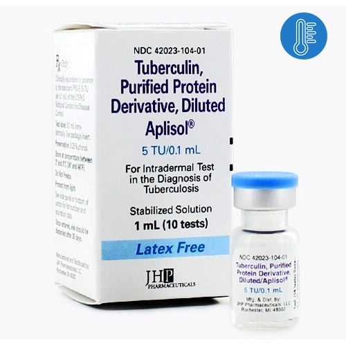 Aplisol Tuberculin Purified Protein Derivative Skin Test Diluted 1 mL (10 Tests) (Rx) * Refrigerated Item *