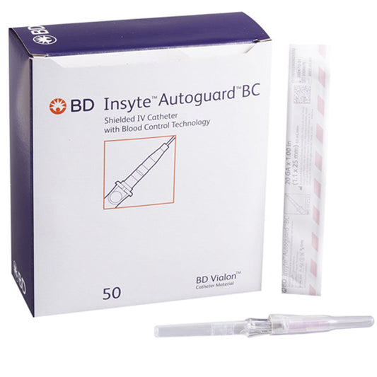 BD 20g x 1 inch Insyte IV Catheter Needle with Shielded Pink (Each)