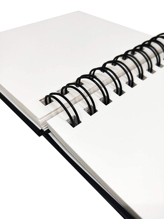 Brustro Artists Sketch Book Wiro Bound A4 Size, Landscape, 116 Pages, 160 GSM (Acid Free)
