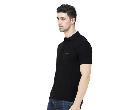 Brustro T-Shirt Regular fit 100% Cotton Unisex- Black Colour (Size -Large)