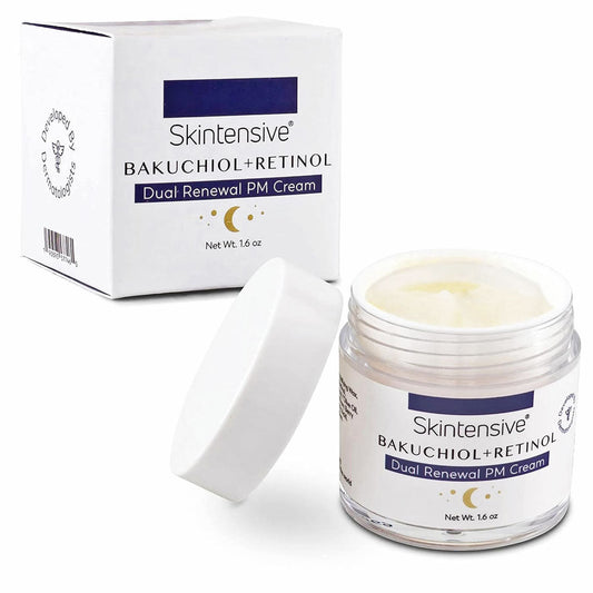 Bakuchiol + Retinol Facial Moisturizer Dual Renewal PM Cream