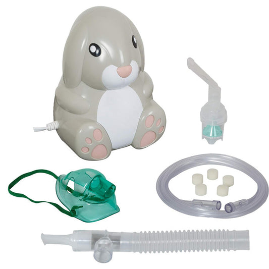 Bunny Pediatric Nebulizer Machine with Mask, Tubing and Carrying Bag