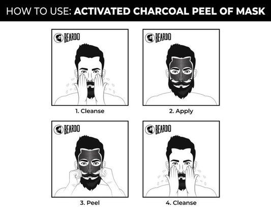 Beardo Activated Charcoal Facewash & Peel Off Mask Combo